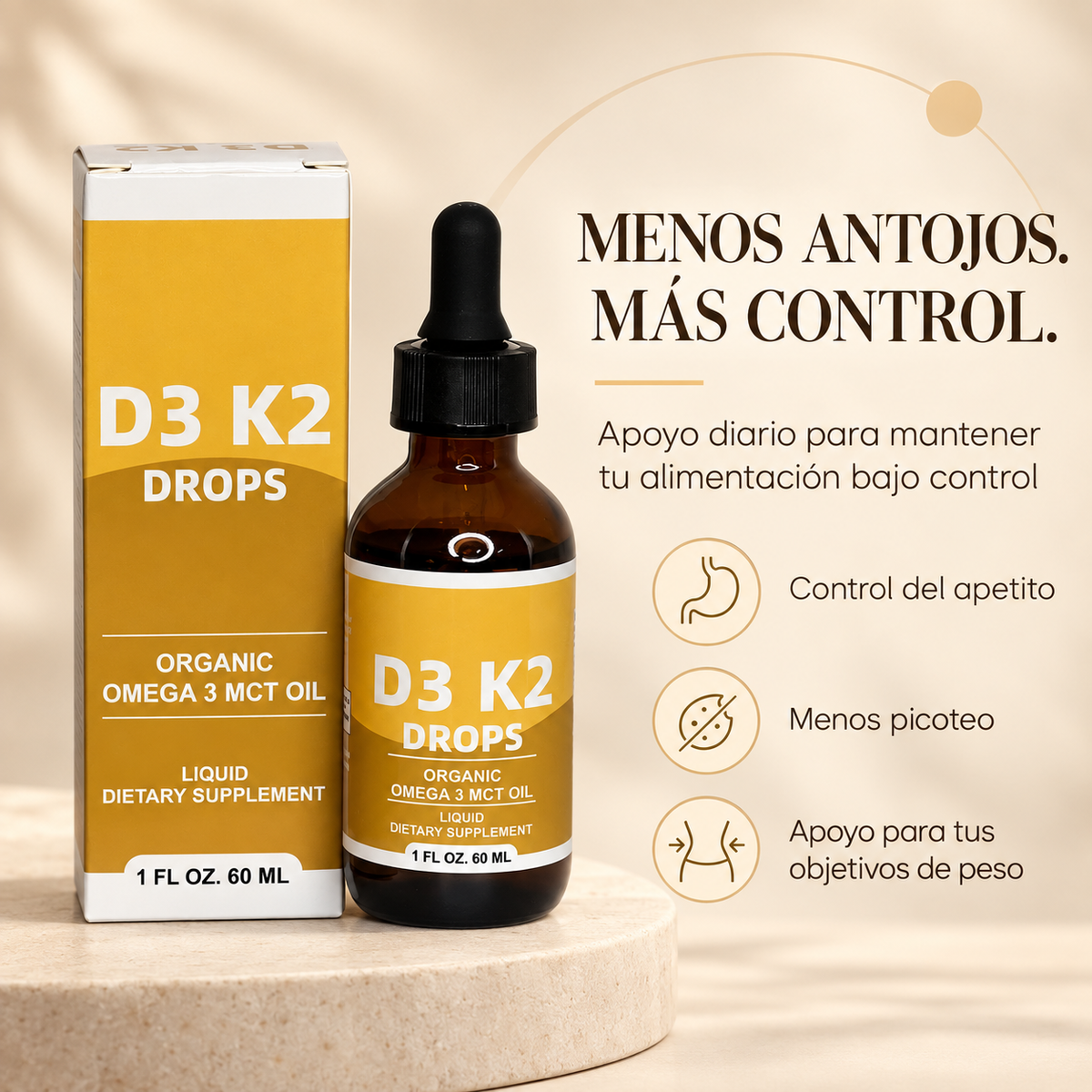 Gotas De Vitamina D3 y K2