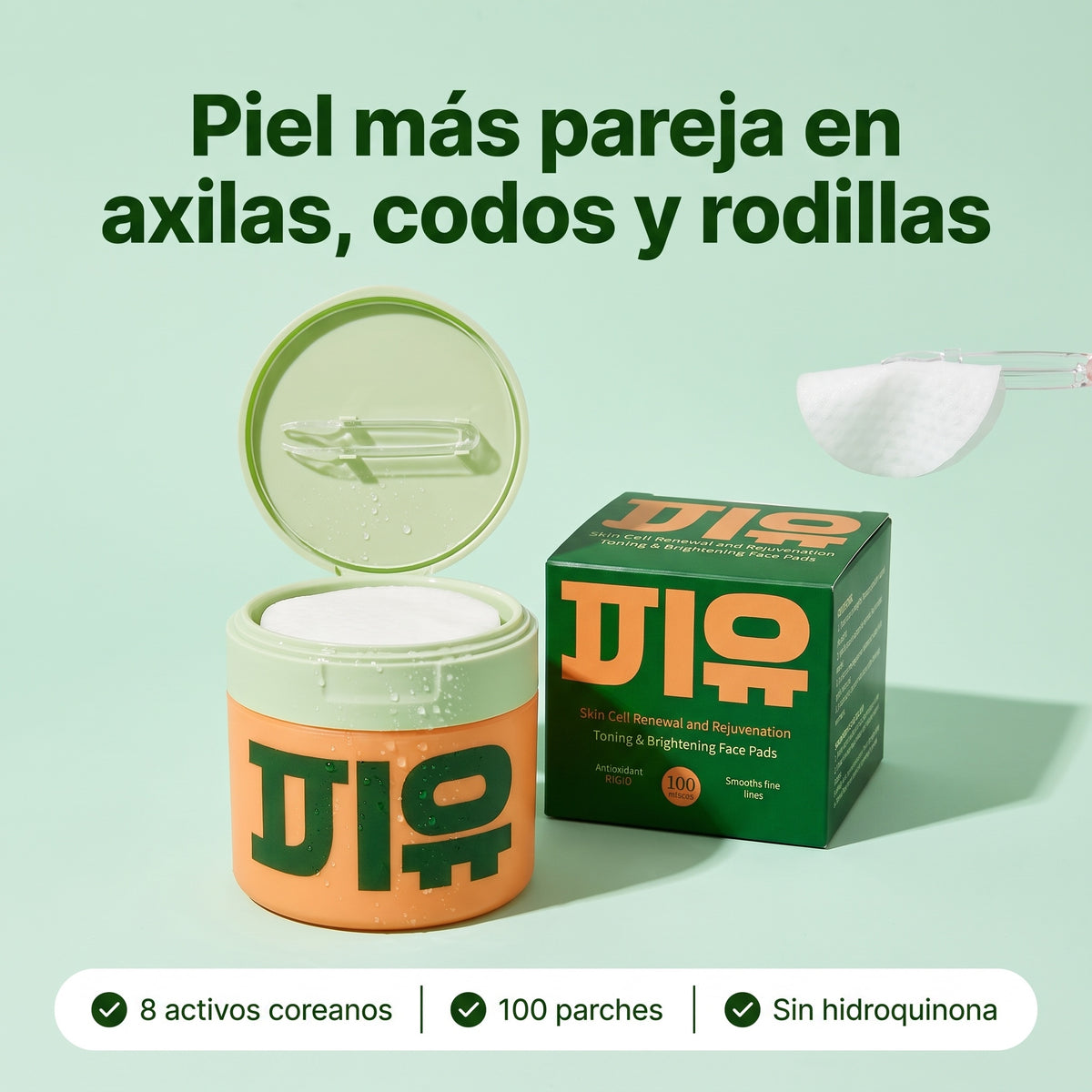 Parches despigmentantes y aclarantes