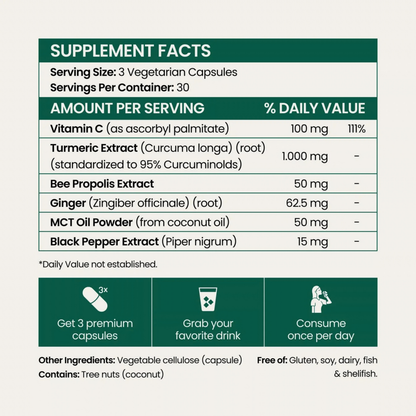 Turmeric Curcumin Capsules (1,000mg)