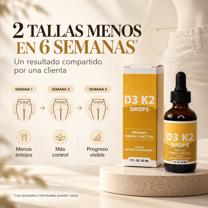 Gotas De Vitamina D3 y K2