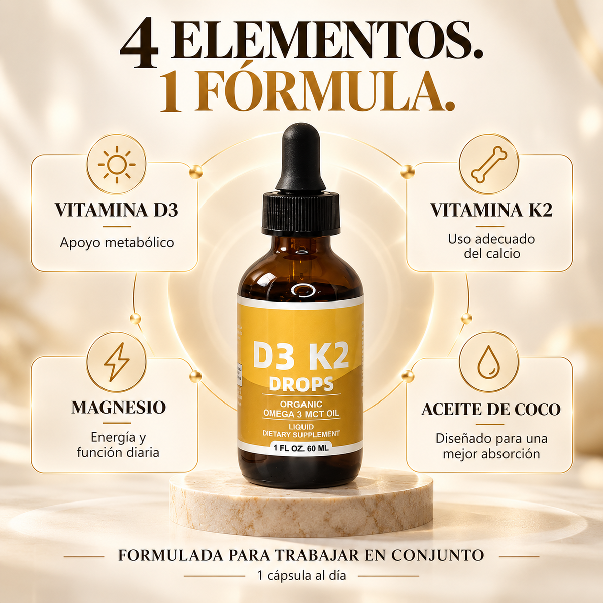 Gotas De Vitamina D3 y K2